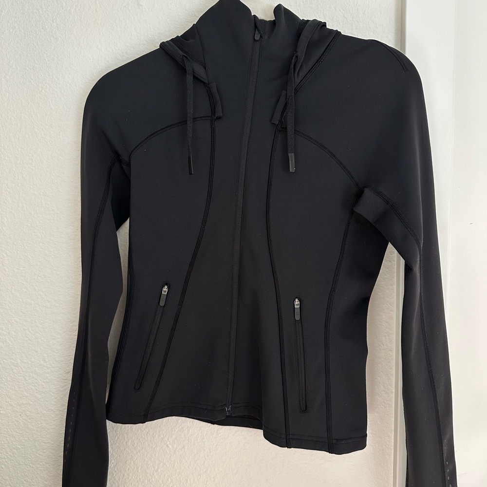 Lululemon Black Hooded Zip Jacket